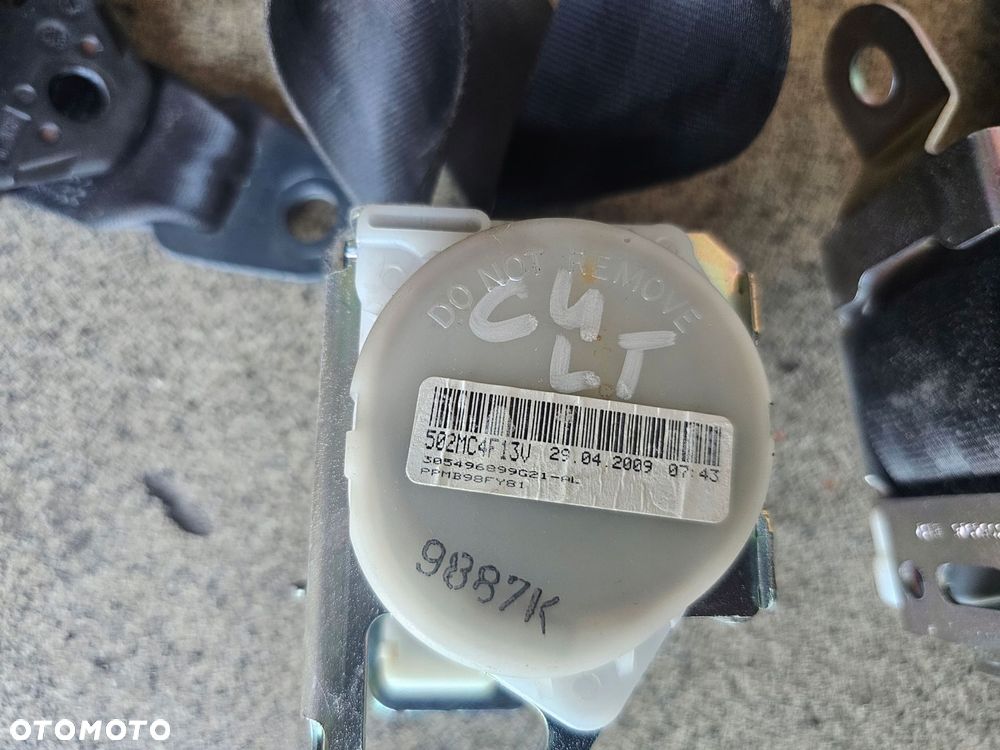pas bezpieczeństwa lewy prawy środek tył komplet citroen c4 grand picasso - 2