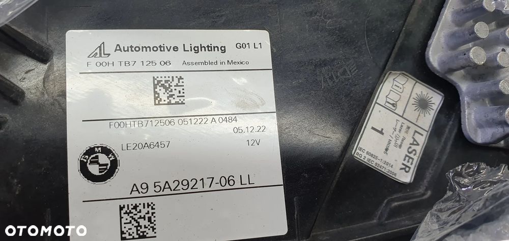 BMW X3 G01 X4 G02 X3M F97 X4M F98 LCI Lampa Przod LEWA BMW LASER KOMPLETNA - 8