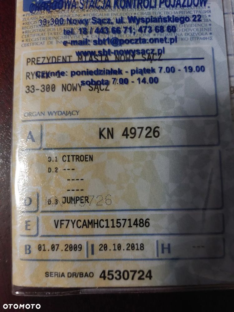 Citroën Jumper Doka  Kiper/Wywrotka 7-Osobowy Klima Faktura Vat 23% - 16