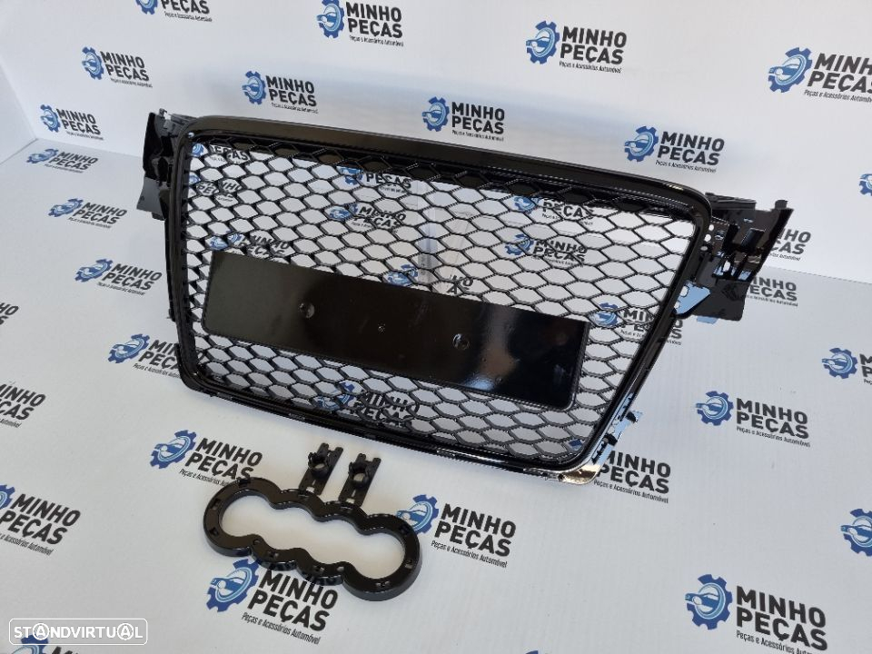Grelha Frontal Audi A4 (B8) Look RS (2007 a 2012) - 4