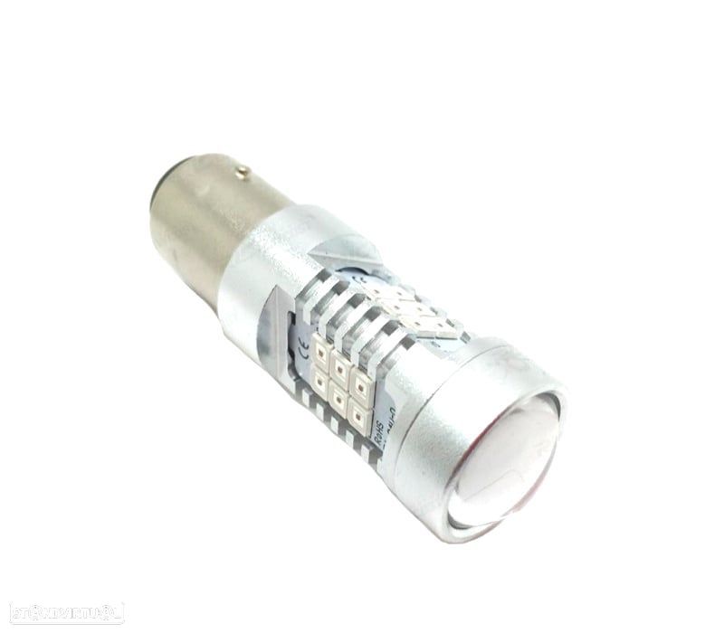 LÂMPADA LED P21 5W CANBUS VERMELHA PÓLO DUPLO - 1