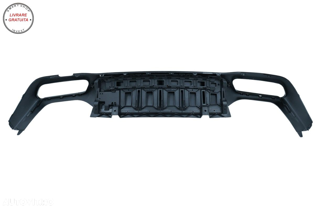 Difuzor Bara Spate Mercedes E-Class W213 (2016-2019) E63 Design Negru Lucios- livrare gratuita - 7