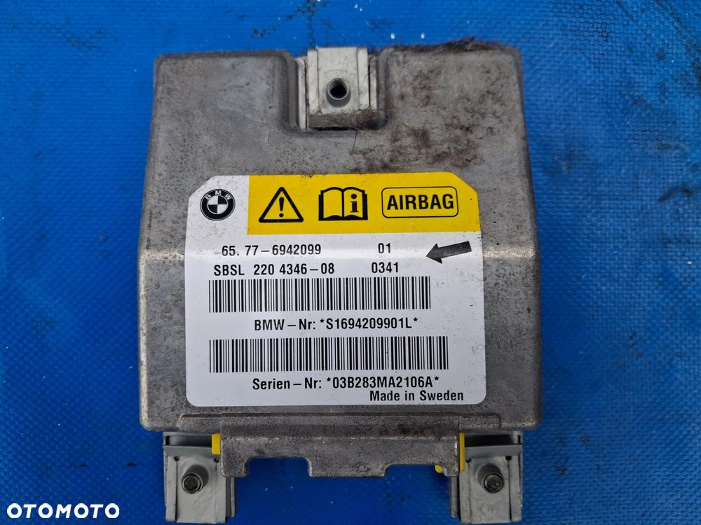 Moduł Sterownik AIRBAG Gateway BMW E64 E65 E60 E61 E66 sensor KOMPLET 65776943089 prawy lewy przód tył 6135 6944498 SGM 6577 6943089 - 4