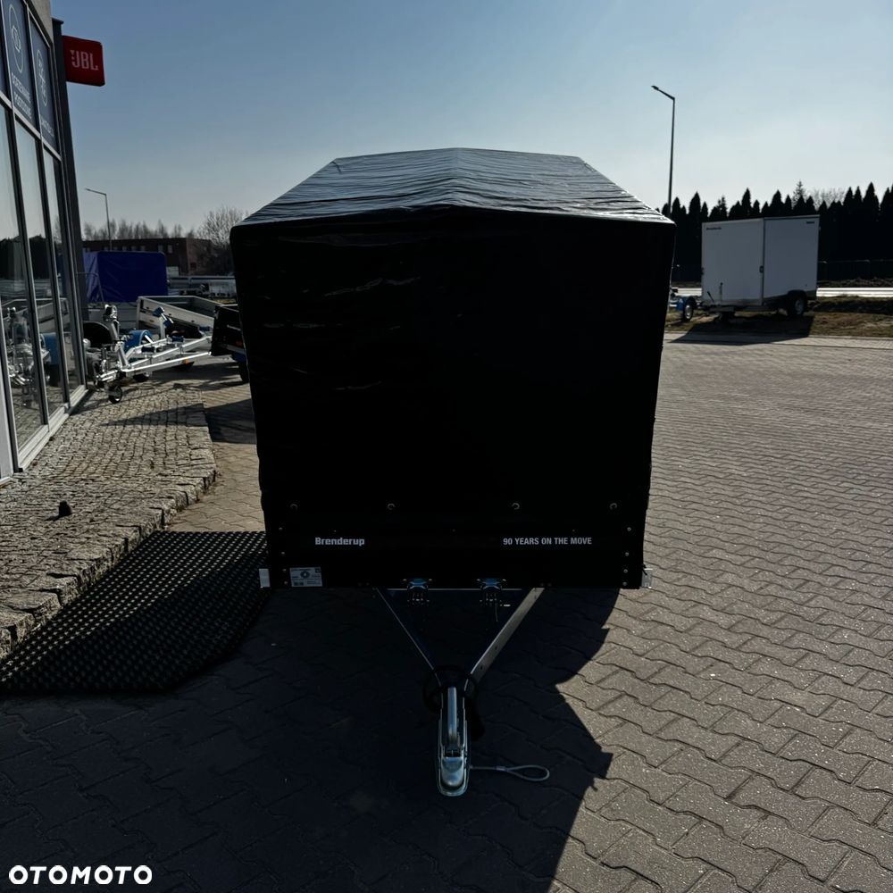 Brenderup Przyczepka jednoosiowa z plandeką czarna 202x116x35 1205 LIMITOWANA CZARNA WERSJA, LAMPY LED, ALUFELGI - 7