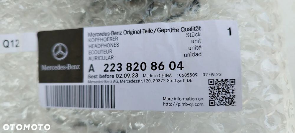 Słuchawki bezprzewodowe Bluetooth® A2238208604 Merceds-Benz - 4