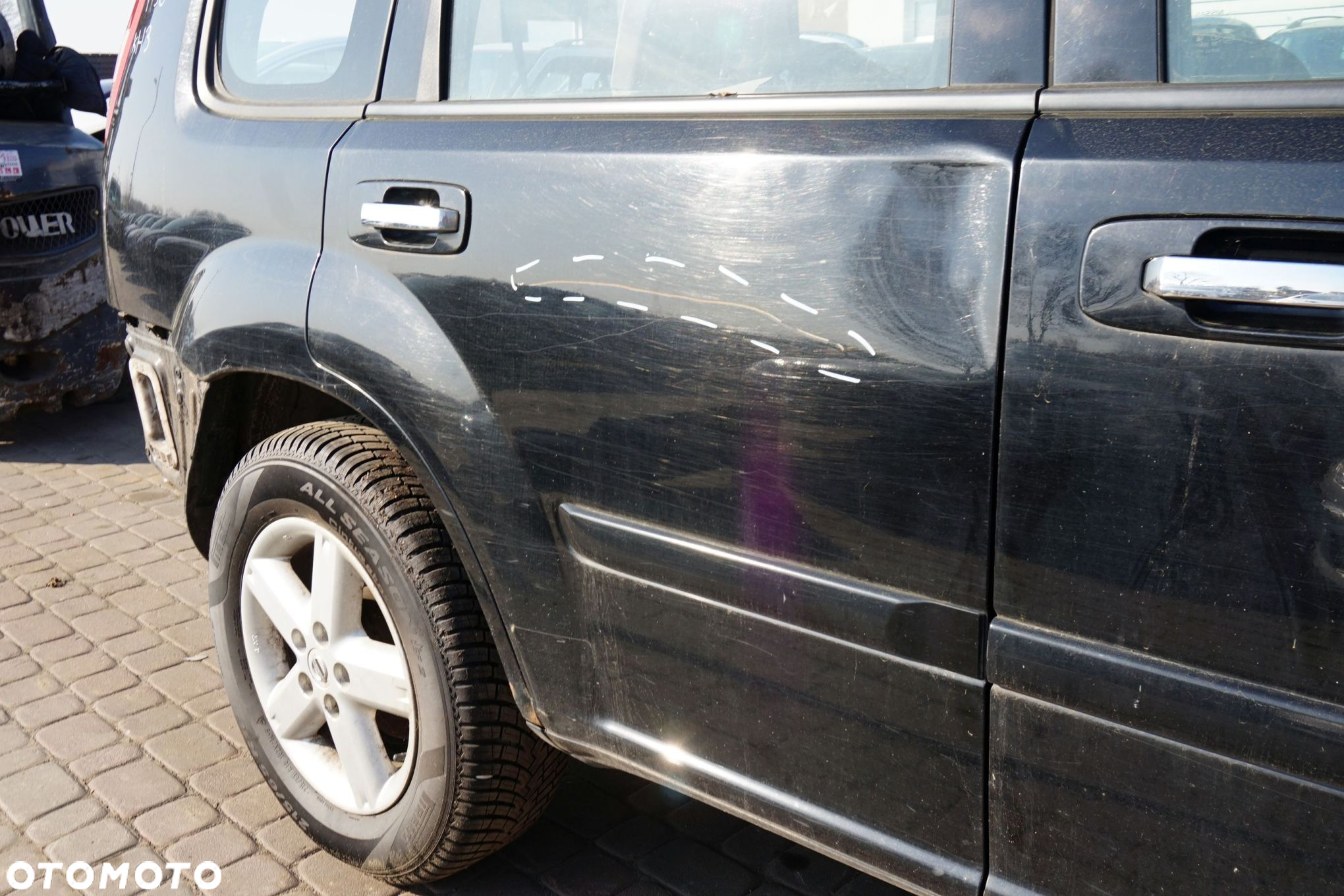 DRZWI TYLNE PRAWE X-TRAIL T30 I KH3  CZARNY NISSAN 2001-2007 - 4