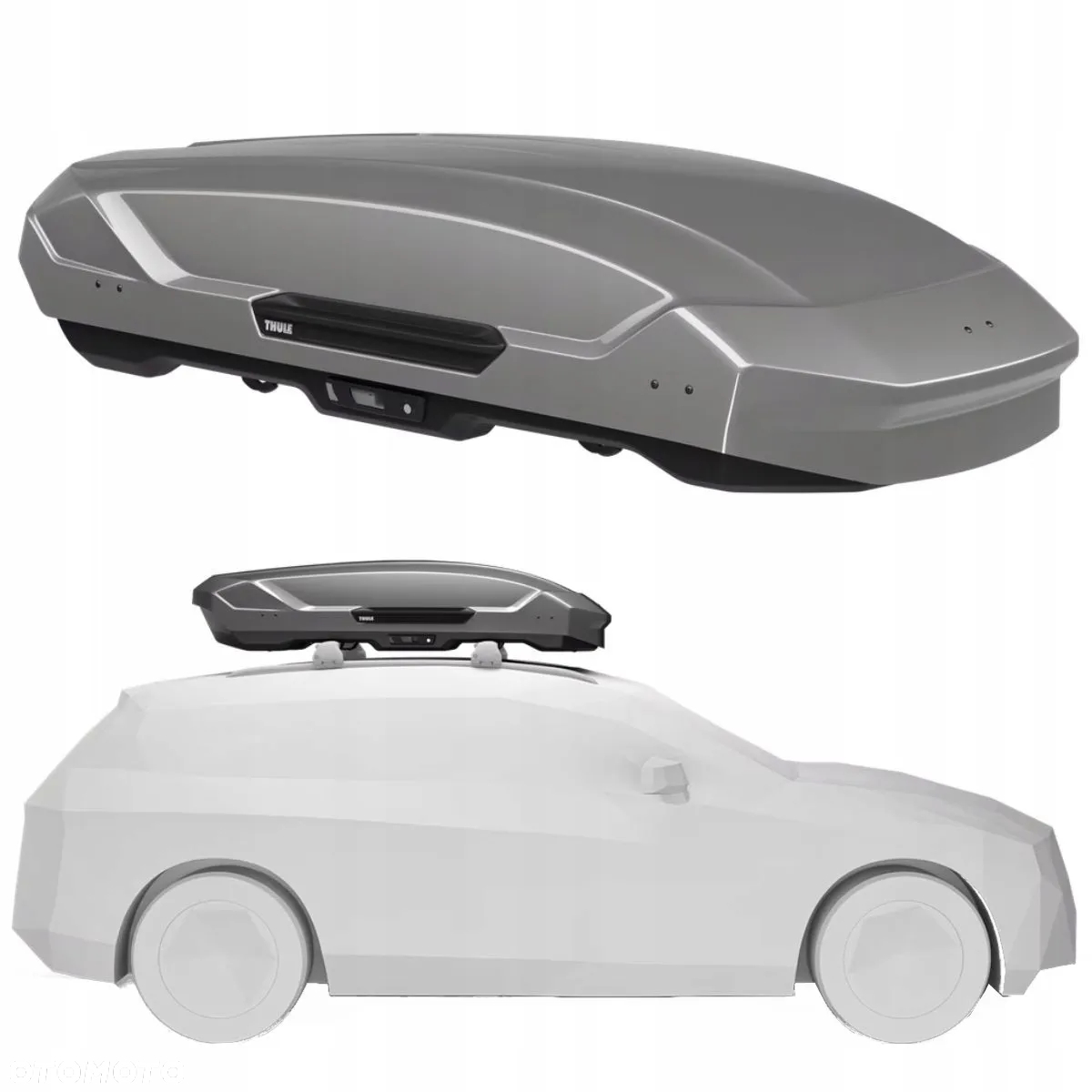 BOX DACHOWY THULE MOTION 3 L TITAN GLOSSY Z TYTANOWYM POŁYSKIEM 450 L - 2