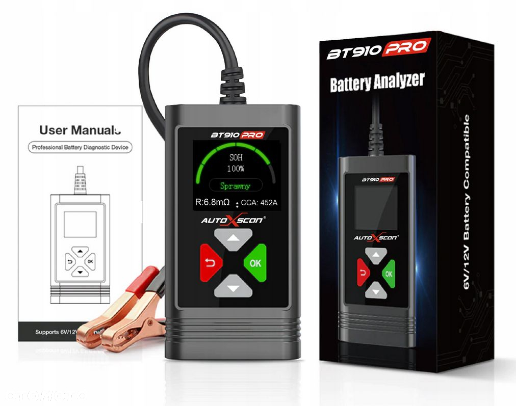 TESTER AKUMUALTORÓW AUTOXSCAN POLSKI BT910PRO - 6
