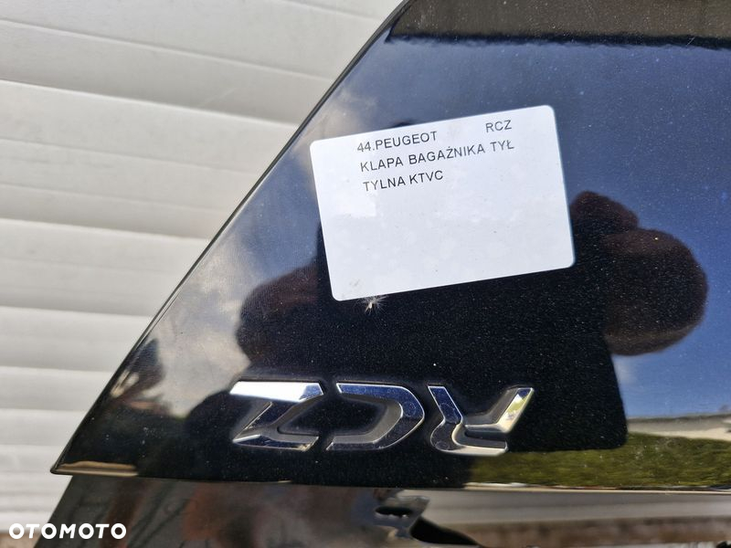 PEUGEOT RCZ KLAPA BAGAŻNIKA POKRYWA TYŁ TYLNA KTVC - 4