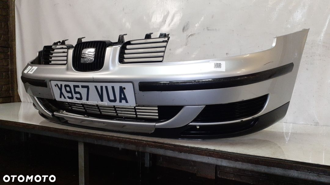 ^ ZDERZAK PRZÓD PRZEDNI DO SEAT LEON I TOLEDO II LS7Y SREBRNY - 3