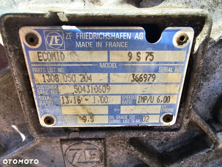 SKRZYNIA 8 BIEGÓW NA LINKI IVECO EUROCARGO TECTOR ZF ECOMID 9S75 504310609 1308050204 - 3