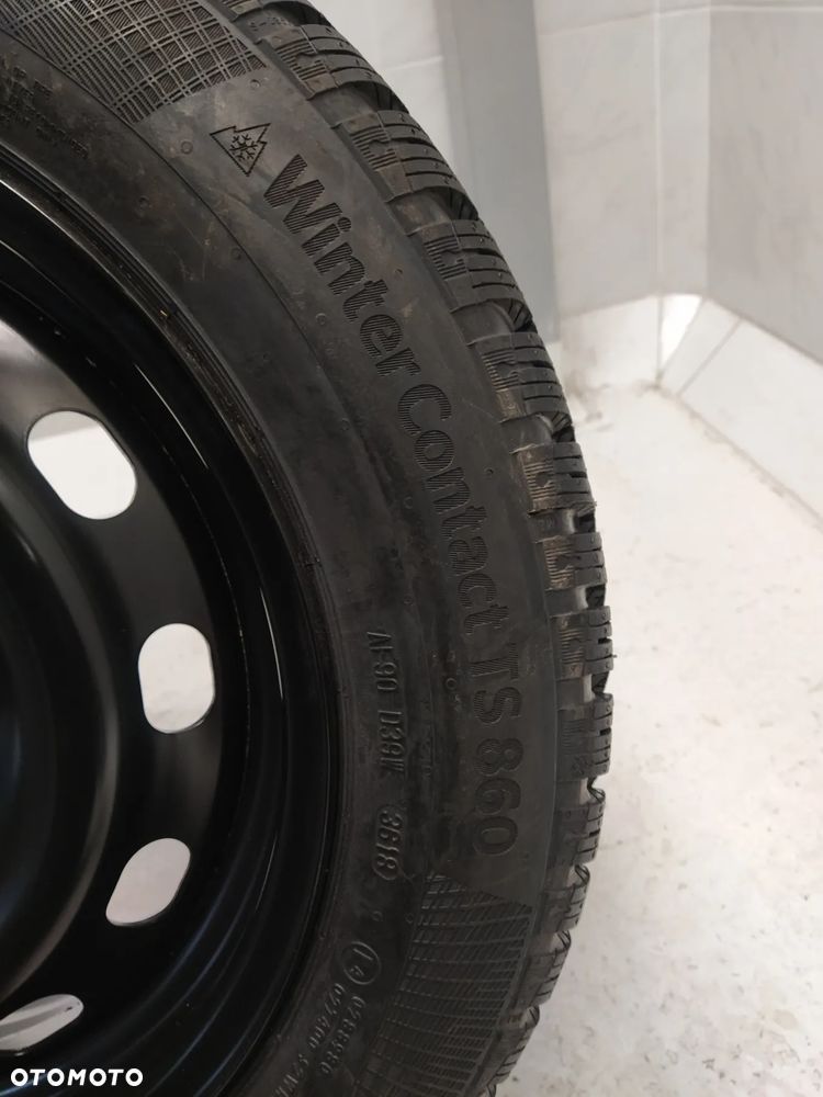 FORD 6Jx15 ORYGINALNE FELGI STALOWE R15 ET37.5 4X108 OPONY CONTINENTAL 185/60 KOŁA ZIMA BIEŻNIK ok 8.70mm - 15