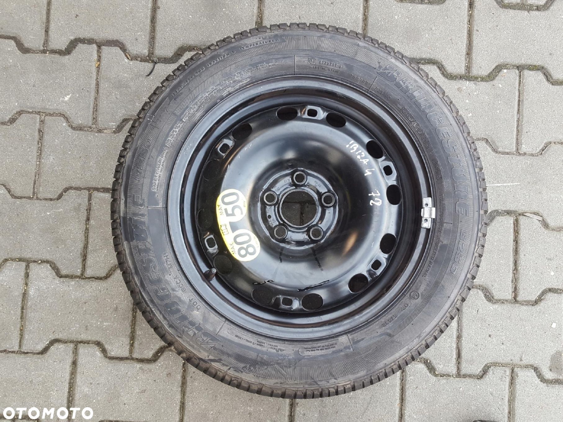 SEAT IBIZA IV 08r- VW POLO 6R FABIA II KOŁO ZAPASOWE 15 5X100 - 1