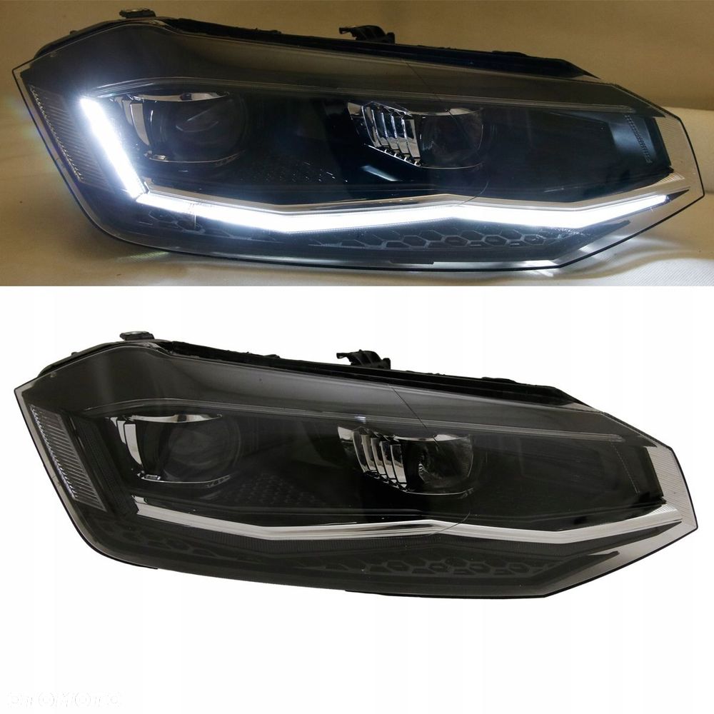 Reflektory Lampy kpl Day line Led Neon Tuning VW Polo VI 6 2g 2g0 2017-2021 - 3