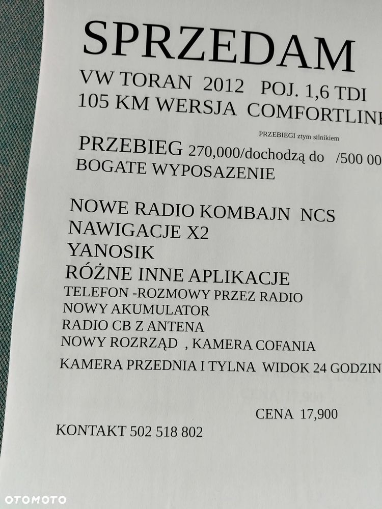 Volkswagen Touran 1.6 TDI DPF Life - 2