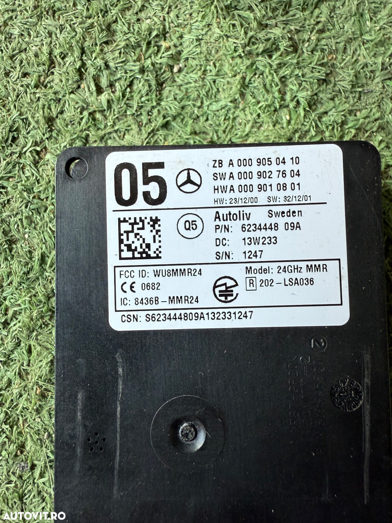 Distronic senzor radar Mercedes E class w212 Cla w117 a0009050410 - 2