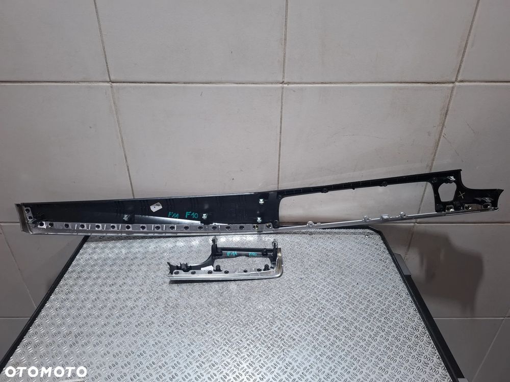 Listwy osłony dekory deski rozdzielczej BMW F10 rok 2012 nr 9166644 i nr 9166649 - 5