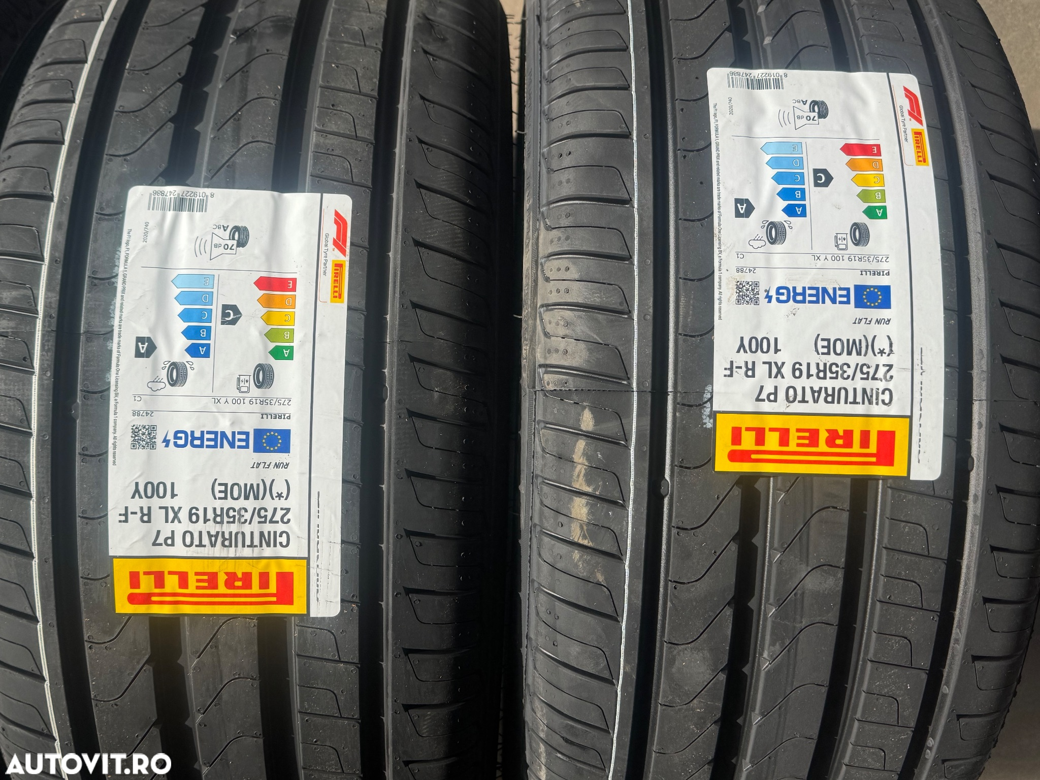 Vând set anvelope 245/40/19-275/35/19 Pirelli de vară noi cu runflat - 3