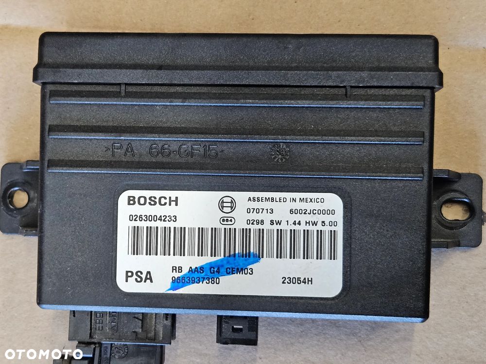 Peugeot 308 T7 Citroen C4 C5 X7 Partner Berlingo  moduł sterownik PDC parkowania 9663821680 9663821780 9663937380 - 4