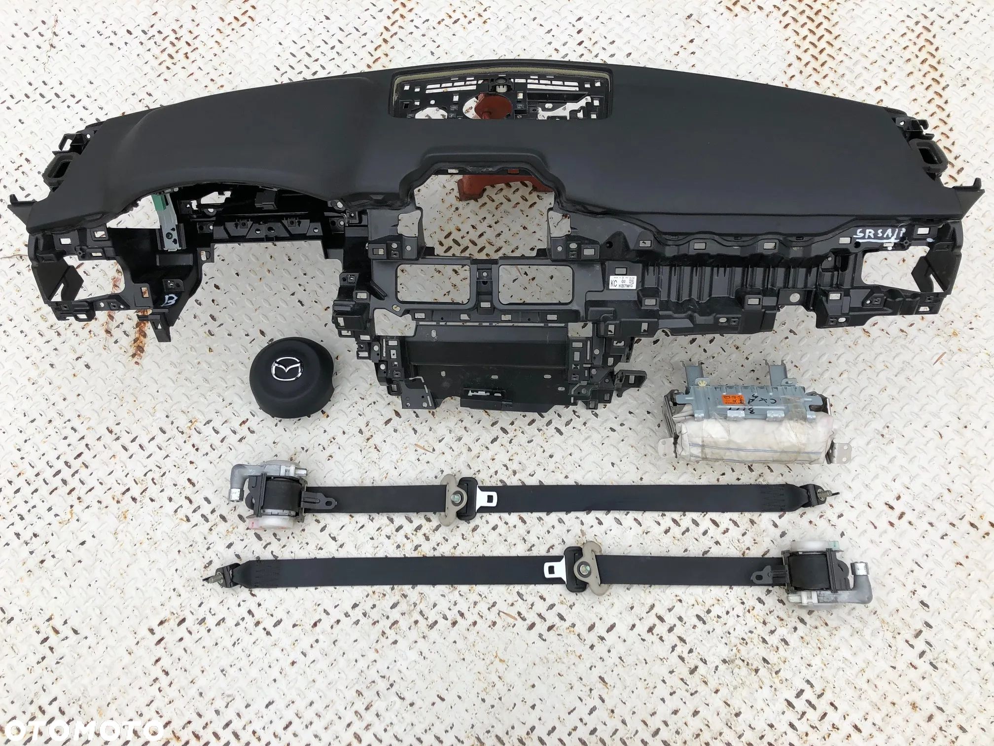 MAZDA CX5 CX 5 EU FL LIFT 2 II DESKA KONSOLA KOKPIT PULPIT PÓŁKA PARAPET AIRBAG AIR BAG PODUSZKI POWIETRZNE KIEROWCY PASAŻERA PODUSZKA POWIETRZNA PASY PAS oryginał OKAZJA !!! - 1