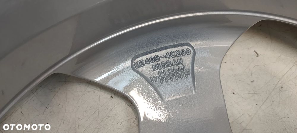 KE409 4C200 FELGI 5x114,3 7Jx17 ET45 NISSAN QASHQAI JUKE LEAF POLESTAR PRIMERA X-TRAIL + DEKIELKI - 10