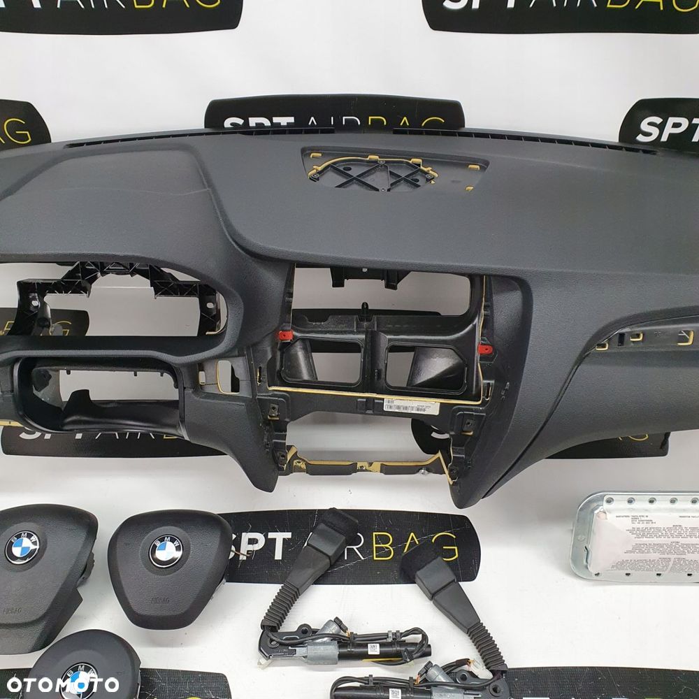 BMW SERIA X3 F25 LIFT DESKA ROZDZIELCZA KONSOLA KOKPIT PULPIT PODUSZKI AIRBAG AIR BAG NAPINACZE KIT SET - 3