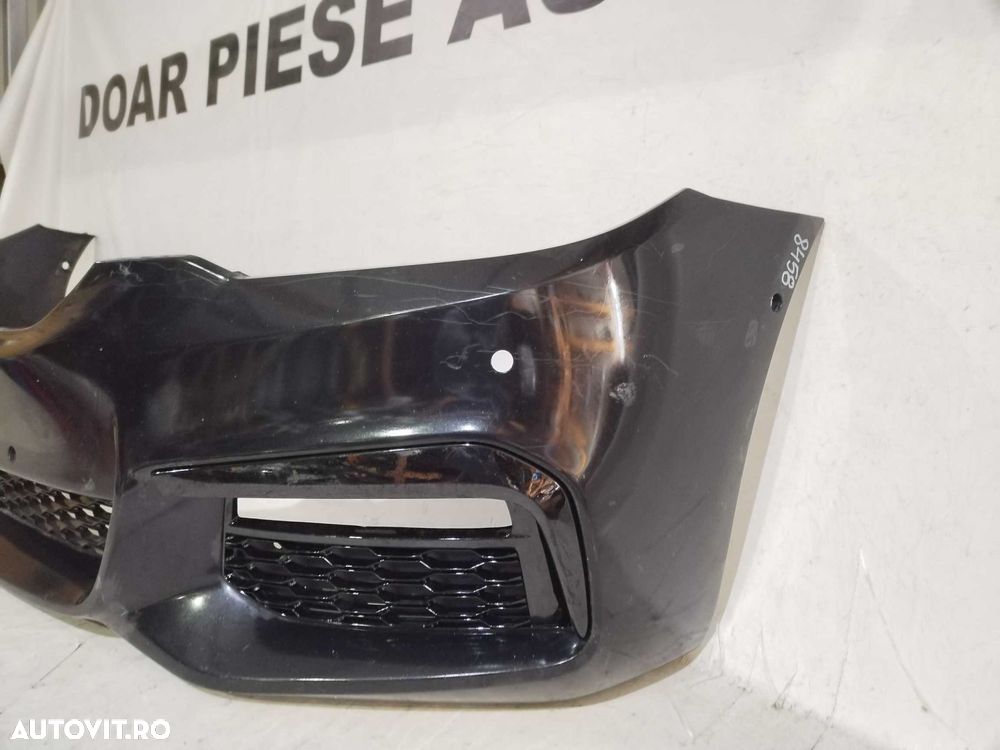 Bara fata BMW Seria 5, G30/G31, M-Sport, 2016, 2017, 2018, 2019, 2020, cod origine OE 51118064928, cu gauri pentru senzori de parcare. - 2