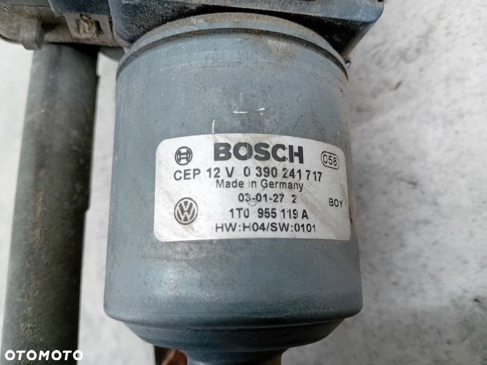 MECHANIZM WYCIERACZEK PRZÓD LEWY VW TOURAN I  1T0955119A 0390241717  BOSCH - 2