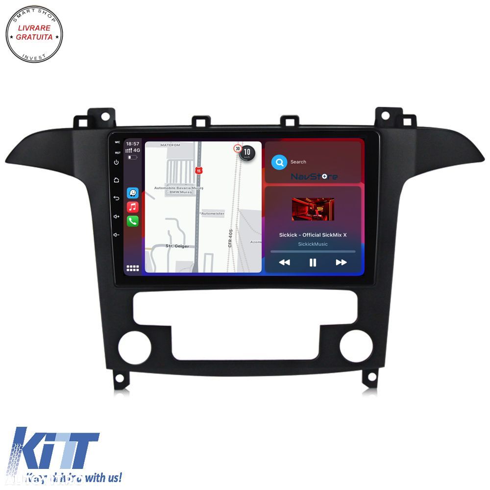 Navigatie Android Dedicata Ford S-Max (2006 - 2015) 9Inch, 4Gb Ram, 64Gb Stocare, - livrare gratuita - 3