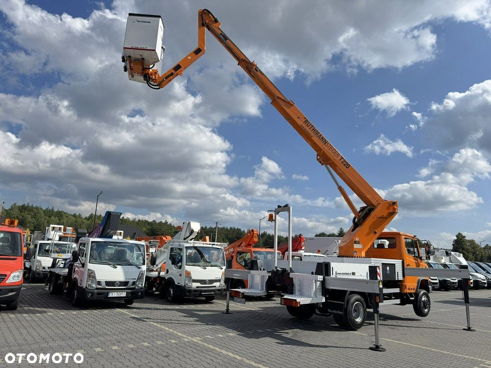Mercedes-Benz Vario 814 D 4x4 Zwyżka RUTHMANN STEIGER T220 Podnośnik Koszowy - 10