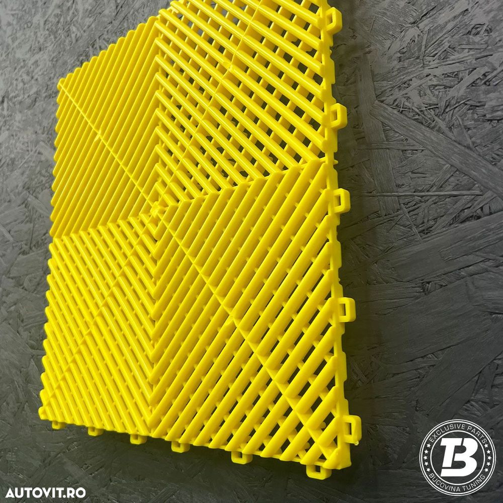 Pardoseala Modulara pentru Garaj si Ateliere Detailing - Galben - 12