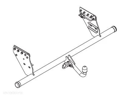 HAK HOLOWNICZY Z KULĄ ODKRĘCANĄ NA DWIE ŚRUBY MOD7PIN/13P MITSUBISHI L200 L-200 V 5 4WD 2015-2019 - 5