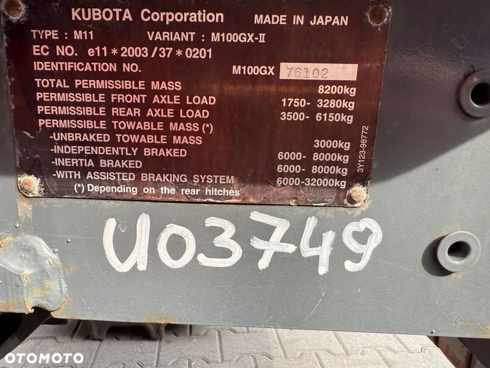 Kubota M100GX - II - 17