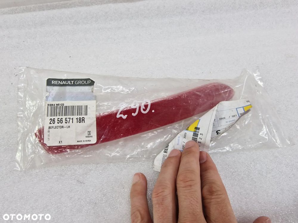 RENAULT KOLEOS II NOWY ORYGINALNY ODBLASK LEWY TYLNY , NR 265657118R , NR AUKCJI H290 - 1
