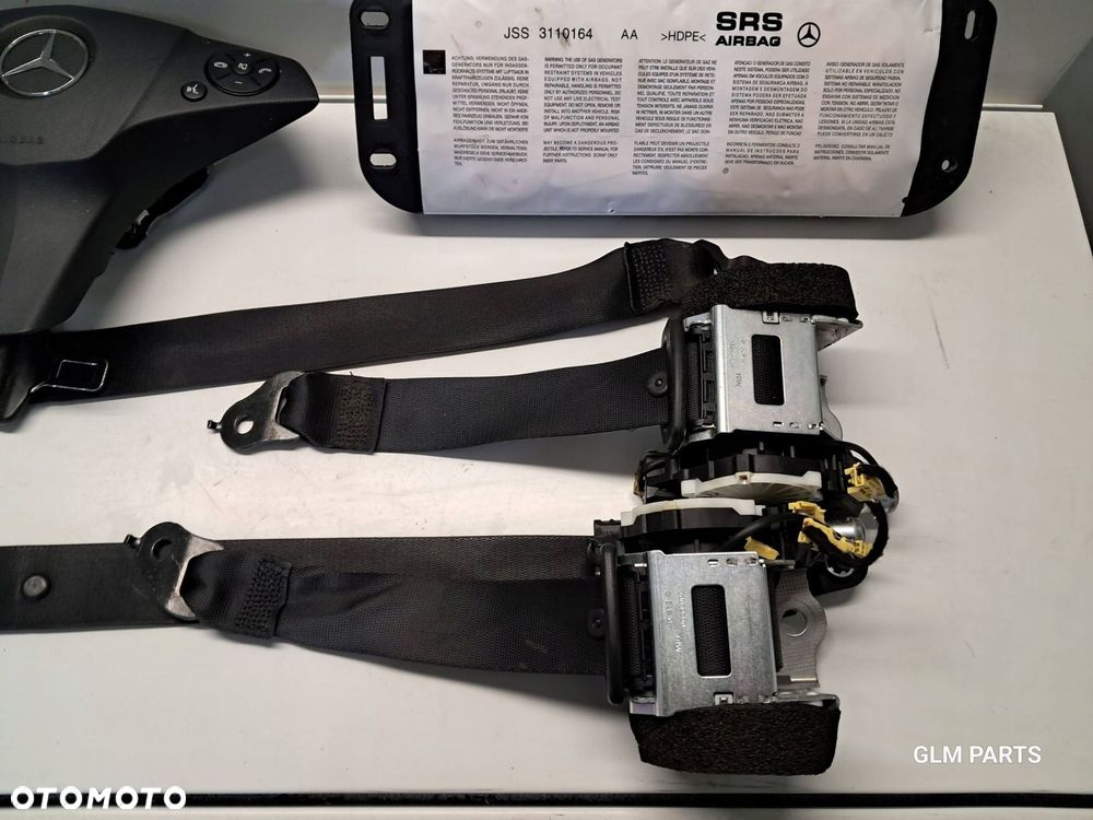 mercedes c klasa w204 sedan lift poduszki powietrzne airbag pasy komplet - 5