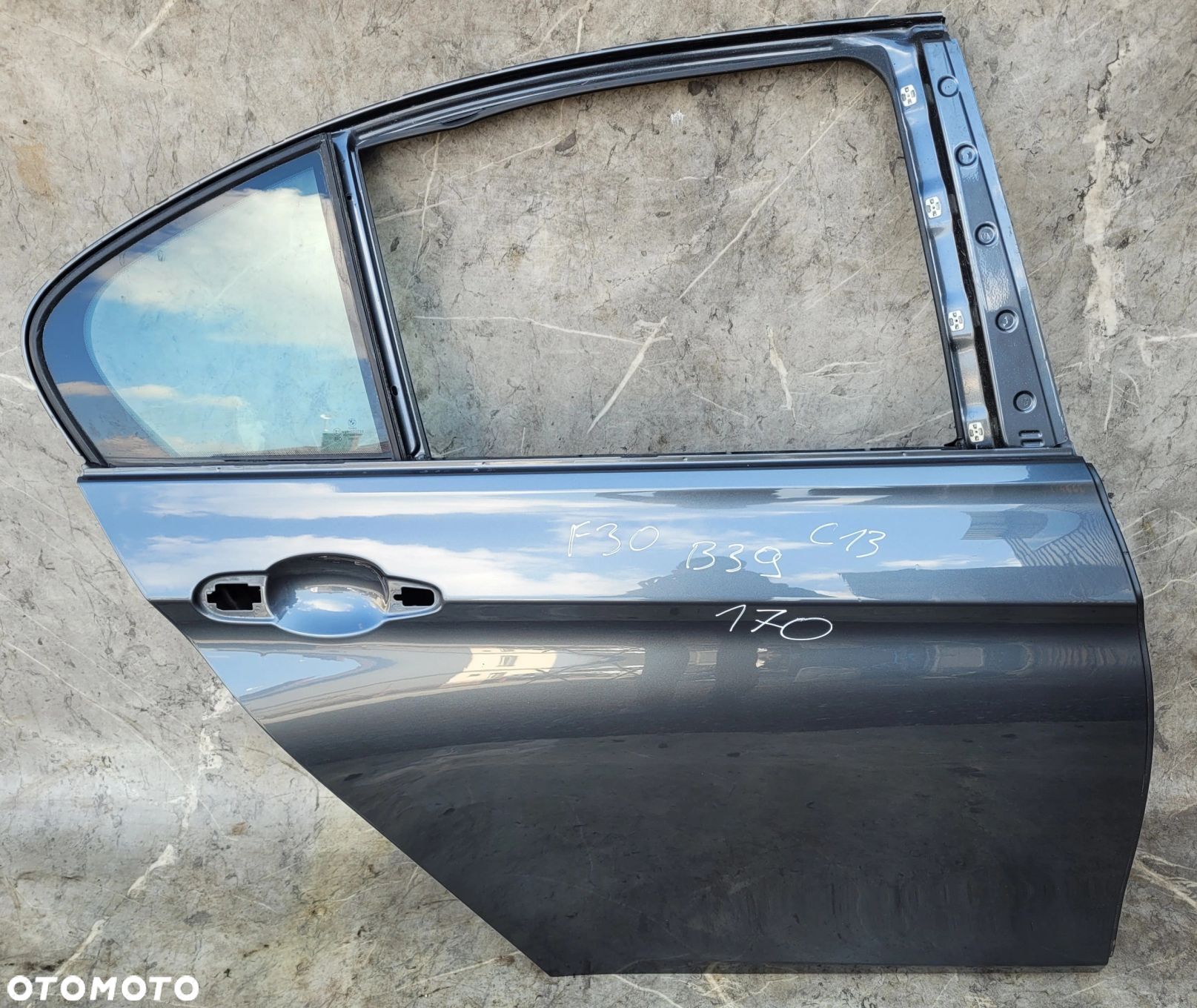 DRZWI PRAWY TYŁ TYLNE BMW F30 B39 MINERALGRAU - 1