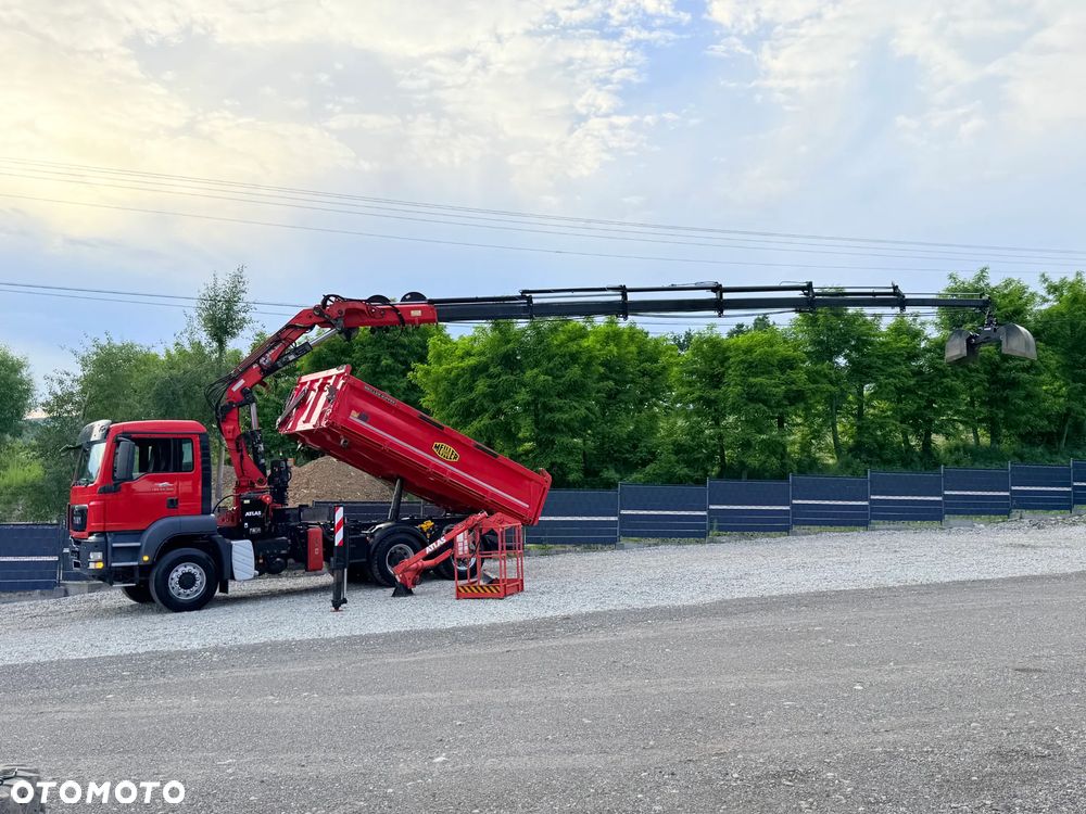 MAN * TGS 26.360 MAN * HDS Kran ATLAS 240.02 * Napęd 6X6 * Kiper Wywrotka Meiller * Kosz Łyżka * Energetyka * - 15