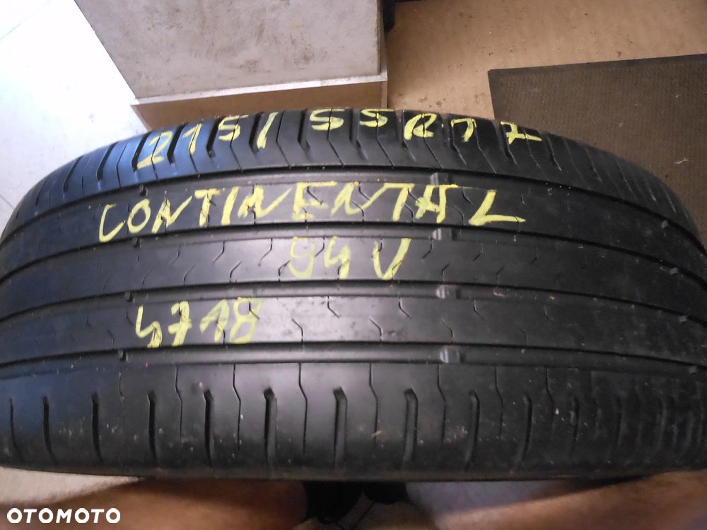 Opona pojedyńcza 215/55r17 continental conti eco contact 5 6mm lato - 1