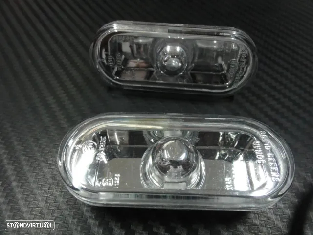 Piscas laterais + lâmpadas cromadas para VW Bora, Golf 3, Golf 4, caddy, fox, Eos, Lupo, Passat 35i, 3B, 3BG, Polo 6N, 6N2, 9N, vento, T5, Sharan, jetta 3, Multivan Transporter, Vento +96 fundo smoke ou em cristal - 14