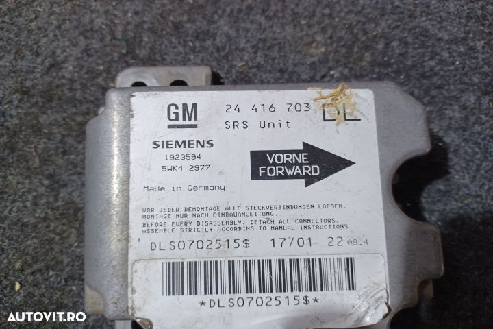 Calculator airbag 24416703 1923594 Opel Astra G [1998 - 2009] wagon 5 - 4