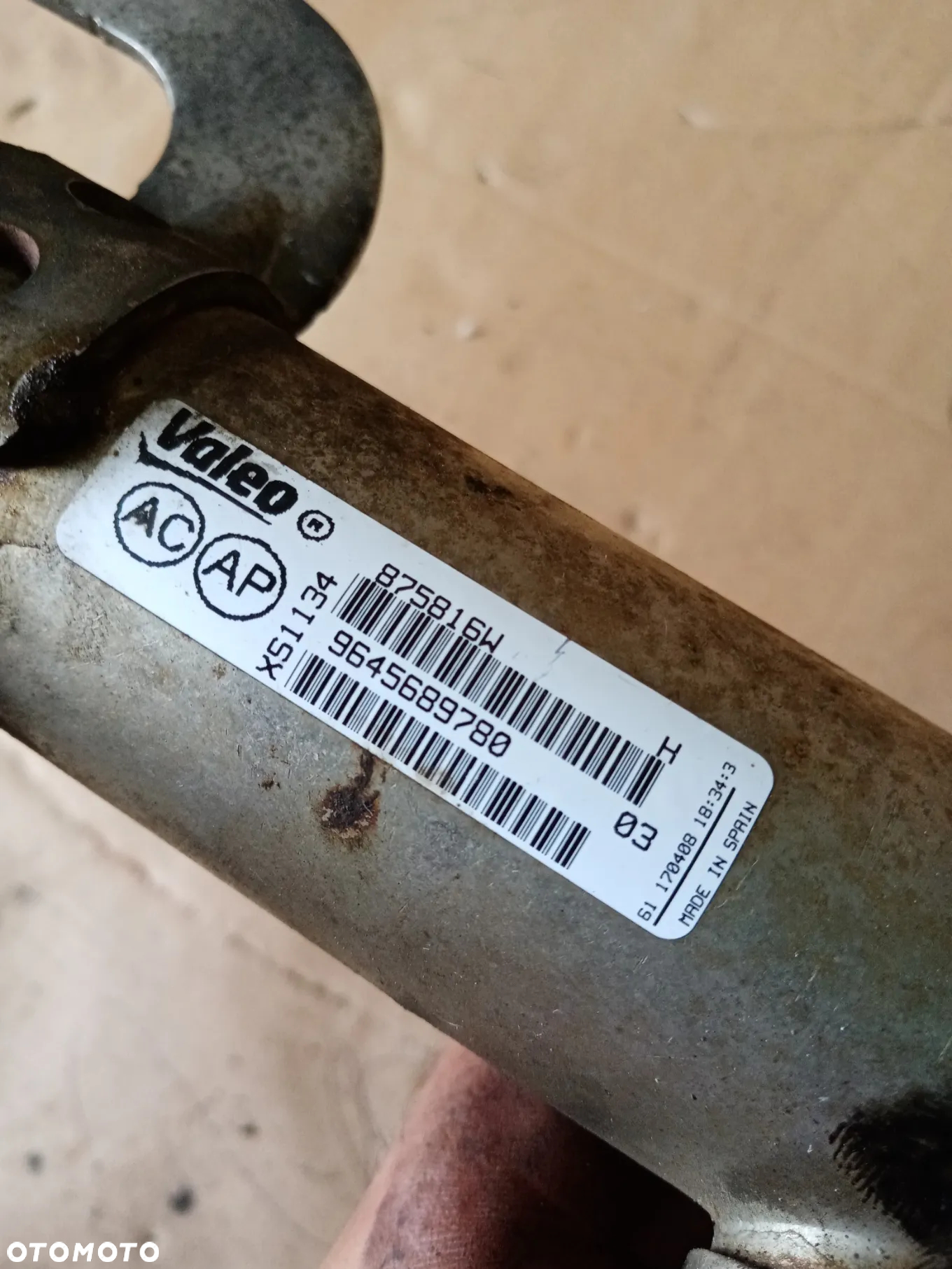 Zawór EGR chłodnica chłodniczka Citroen C5 III 2.0 HDI 9681825280 9645689780 - 3