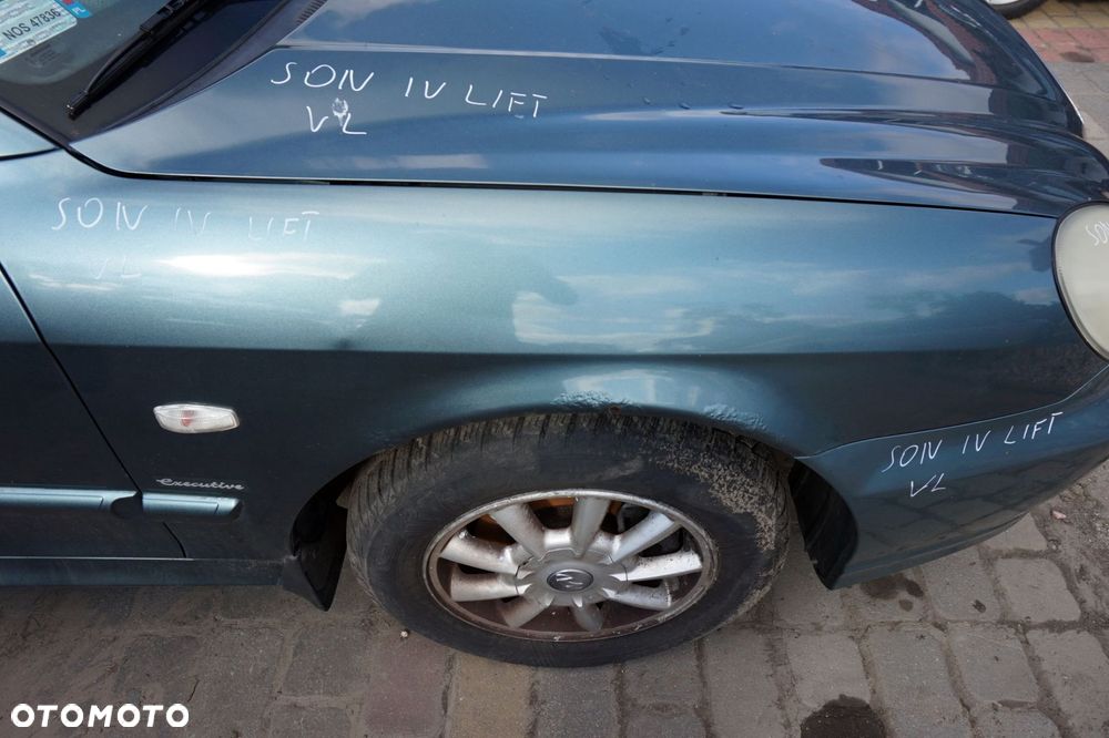 MASKA ZDERZAK BŁOTNIKI LAMPY SONATA IV LIFT VL  HYUNDAI 2001-2004 ZIELONY PRZÓD KOMPLETNY - 11