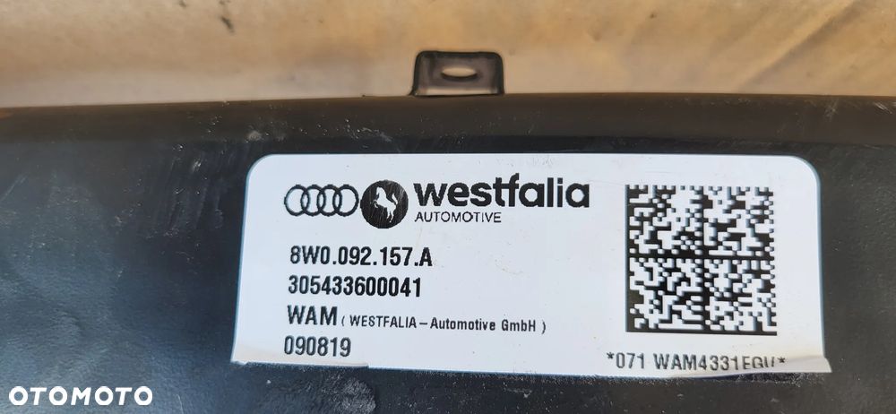 HAK ELEKTRYCZNY WESTFALIA AUDI A4 B9 8W0800491M 8W0092157A - 13