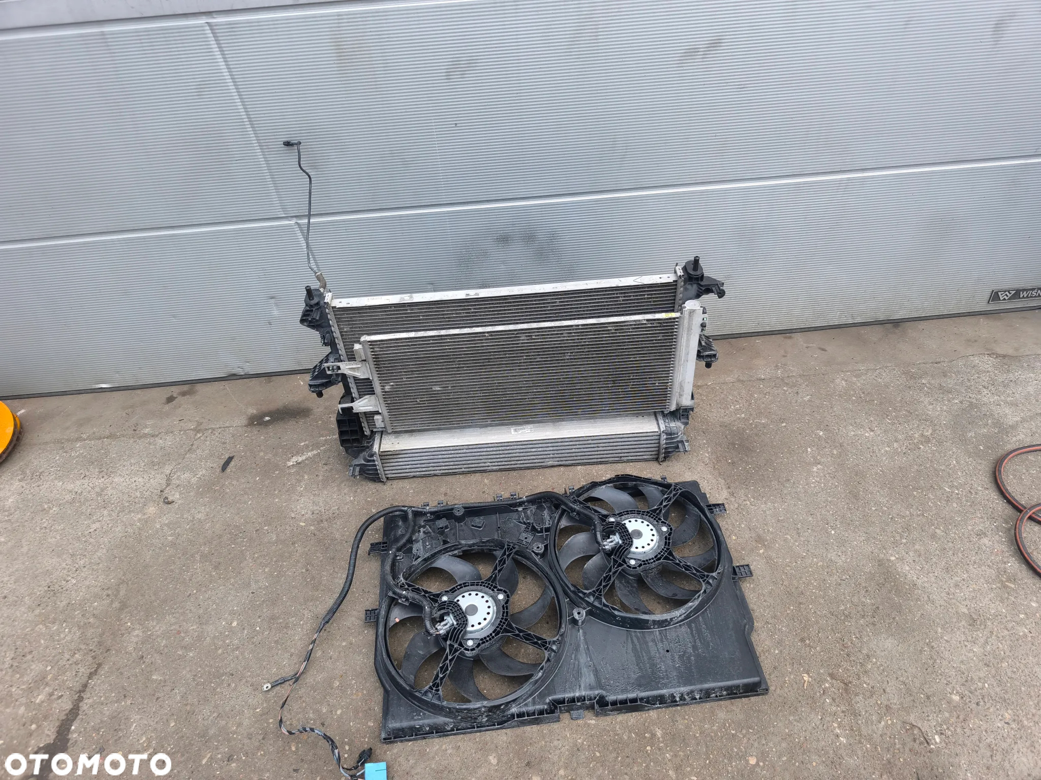 Komplet chłodnic wiatraki chłodnica wody klimatyzacji intercooler Citroen Jumper Peugeot Boxer 2.0 2.2 52181949 1399111080  53144431  52181956 - 2