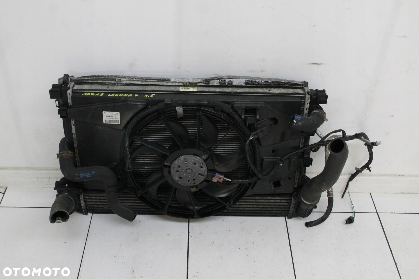 KOMPLET CHŁODNIC INTERCOOLER WENTYLATOR RENAULT LAGUNA 3 III 2007R- 1.5 DCI - 4