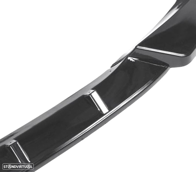 SPOILER LIP FRONTAL PARA BMW SERIE 3 G20 19- LOOK M PERFORMANCE II PRETO BRILHANTE - 2