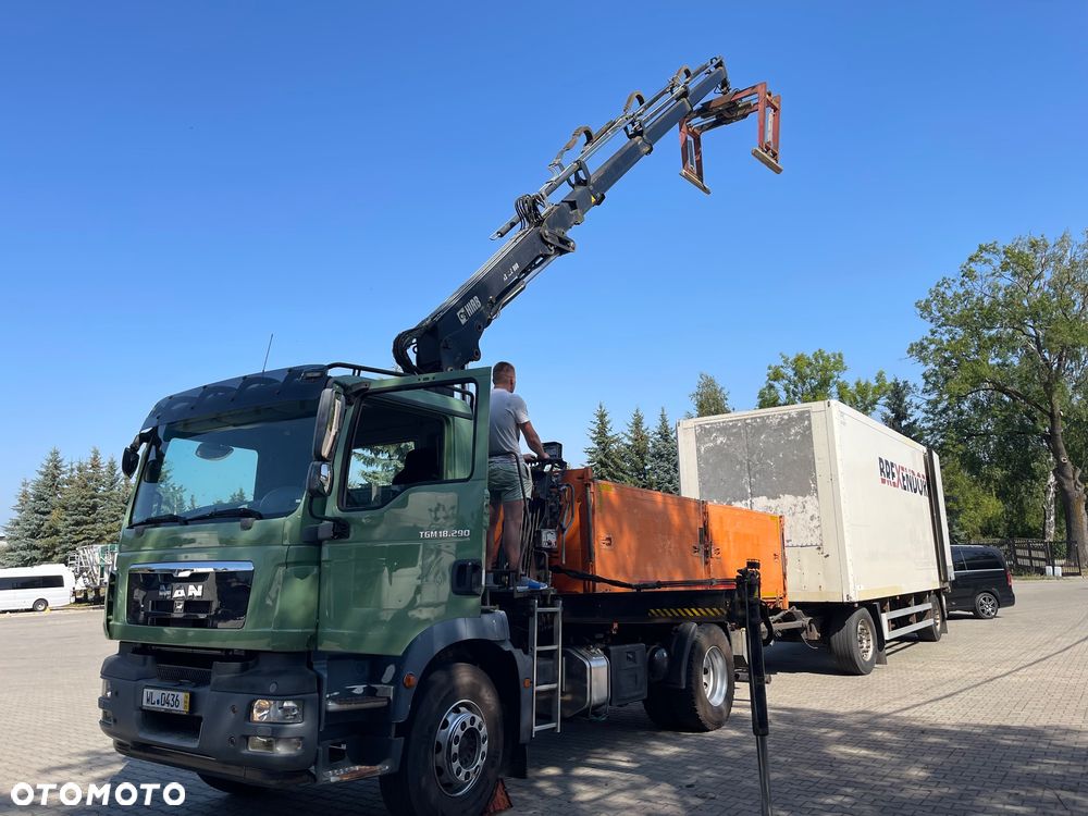 MAN TGM 18.290/HDS HIAB 122DS-3 DUO/WYWROTKA 3-STRONNA/SKŁADANY W Z - 25