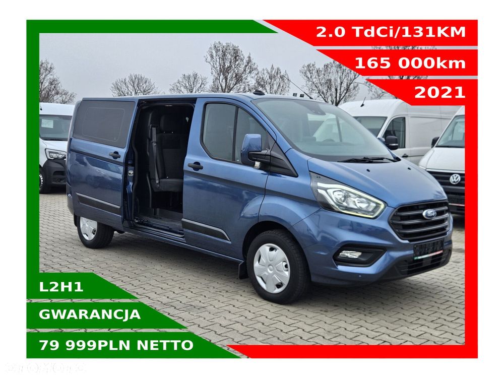 Ford transit-custom L2H1 *79999zł NETTO* Brygadówka 6 osób 2.0TdCi/131KM