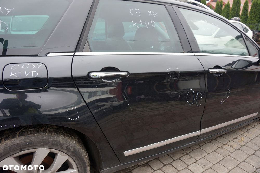 DRZWI TYLNE PRAWE C5 III X7 KOMBI KTVD  CZARNY CITROEN 2008-2017 - 2
