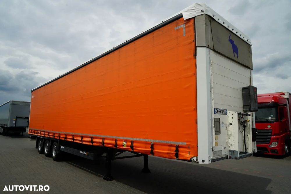 Schmitz Cargobull CORTINĂ / MEGA / PLATĂ JOSĂ / PUNTE RASĂ / ACOPERIȘ RASĂ / ACOPERIȘ RASĂ /  PRELATĂ ARMATĂ - 2